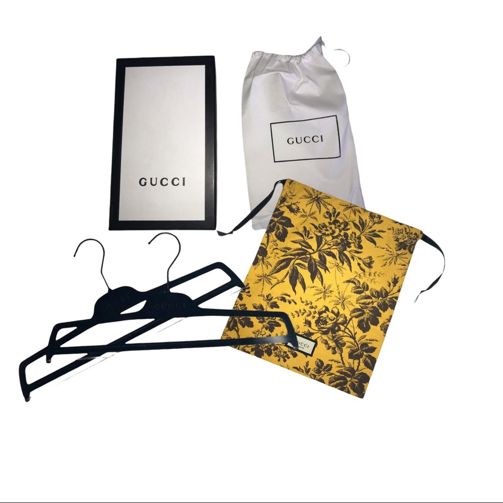 Gucci Box, Dust Bag, Hangers and Pouch Bag